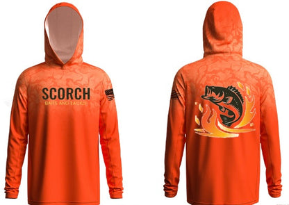 Scorch Red Hooded Jersey UPF 50+ UV Protection